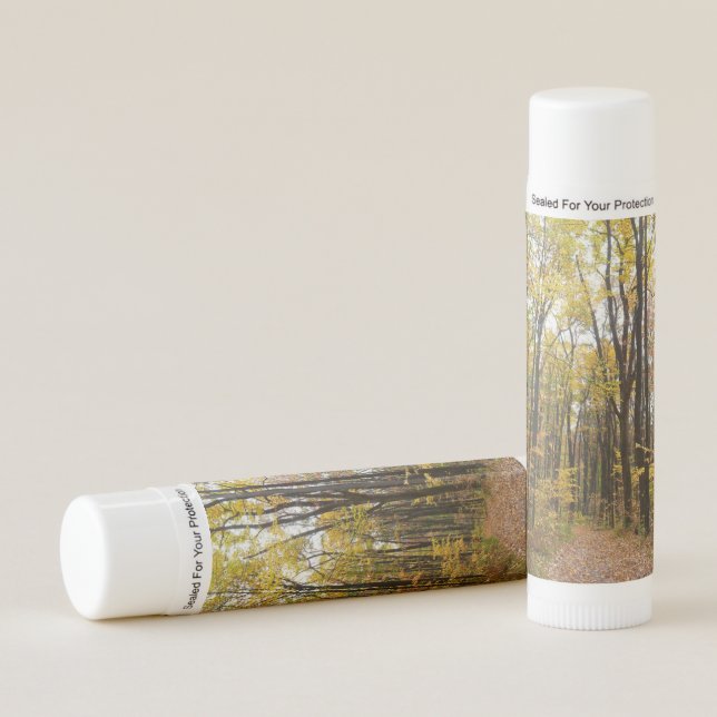 Fall Trail and Golden Leaves at Laurel Hill Park Lip Balm (Front)