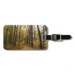 Fall Trail and Golden Leaves at Laurel Hill Park Luggage Tag