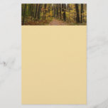 Fall Trail and Golden Leaves at Laurel Hill Park Stationery