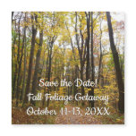 Fall Trail and Golden Leaves Save the Date