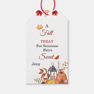 Fall Treat for Someone Sweet Customizable gift tag