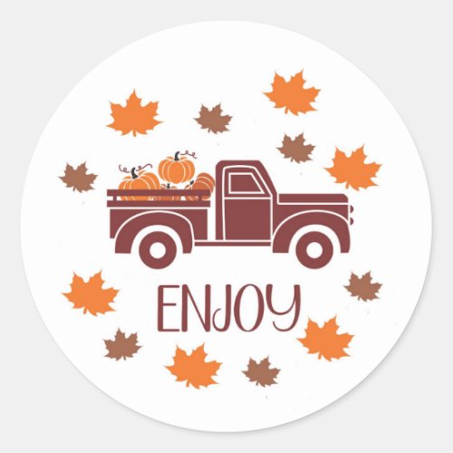 Fall Treat Stickers