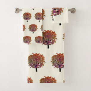 Fall Tree Bath Towel Set