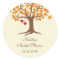 Fall Tree Favor Seal Sticker
