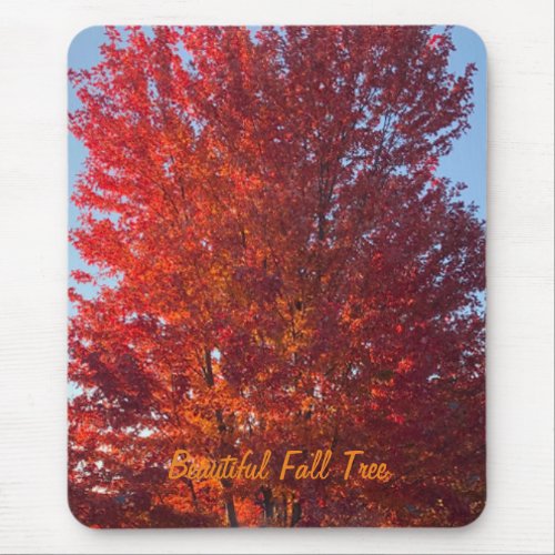 Fall Tree Picture  Mouse Pad