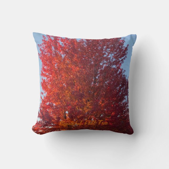 Fall Tree Picture | Throw Pillow (Front)