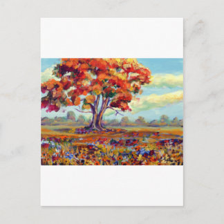 Fall tree postcard