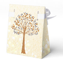 fall tree,  Rustic Wedding favor box
