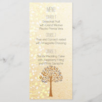 fall tree, Rustic Wedding menu