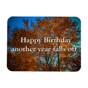 Fall Tree Shimmering In Gold Flexible Photo Magnet