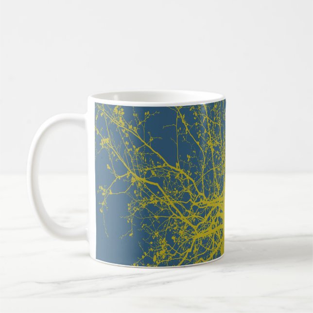 Fall Tree Silhouette Coffee Mug (Left)