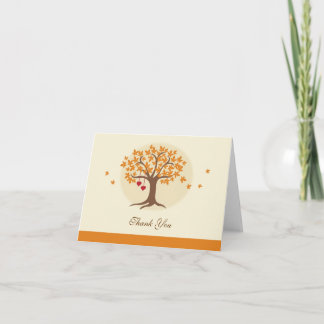Fall Tree Thank You Card