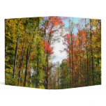 Fall Trees and Blue Sky 3 Ring Binder