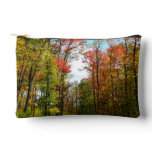 Fall Trees and Blue Sky Autumn Nature Photography Accessory Pouch