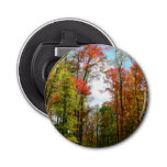 Fall Trees and Blue Sky Autumn Nature Photography Bottle Opener