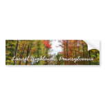 Fall Trees and Blue Sky Autumn Nature Photography Bumper Sticker