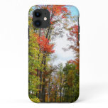 Fall Trees and Blue Sky Autumn Nature Photography iPhone 11 Case