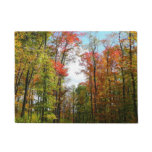 Fall Trees and Blue Sky Autumn Nature Photography Doormat