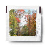Fall Trees and Blue Sky Autumn Nature Photography Hand Sanitizer Packet
