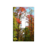 Fall Trees and Blue Sky Autumn Nature Photography Light Switch Cover