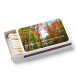 Fall Trees and Blue Sky Autumn Nature Photography Matchboxes
