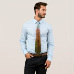 Fall Trees and Blue Sky Autumn Nature Photography Neck Tie