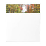 Fall Trees and Blue Sky Autumn Nature Photography Notepad