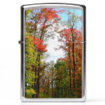 Fall Trees and Blue Sky Autumn Nature Photography Zippo Lighter