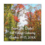 Fall Trees and Blue Sky Autumn Save the Date