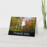 Fall Trees and Blue Sky Thank You Card (Blank Insi
