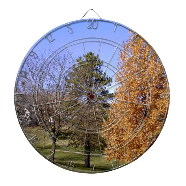 Fall Trees Dart Board (Front)
