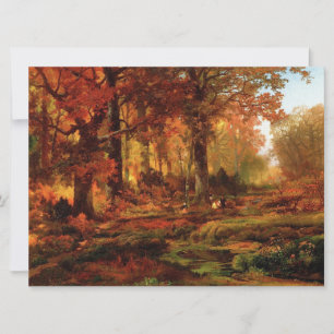 Fall Trees in Cresheim Glen (Philadelphia) Card