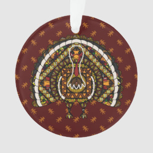 Fall Turkey Acrylic Ornament