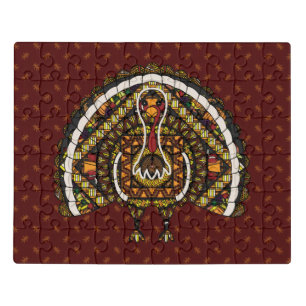 Fall Turkey Acrylic Puzzle