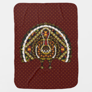 Fall Turkey Baby Blanket