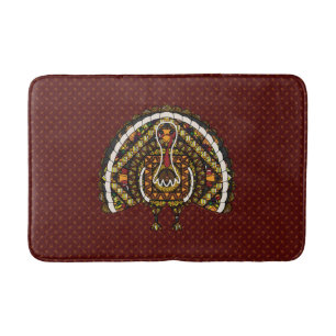 Fall Turkey Bath Mat