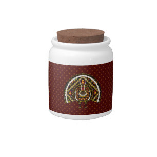 Fall Turkey Candy Jar