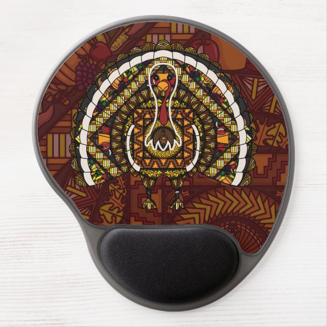 Fall Turkey Gel Mousepad (Front)