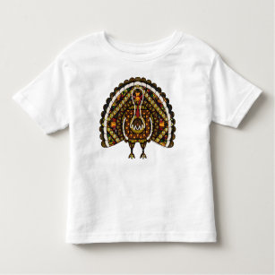 Fall Turkey Kid's and Baby Light Shirt