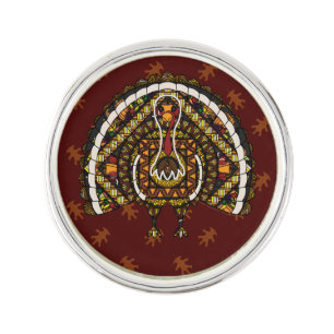 Fall Turkey Lapel Pin