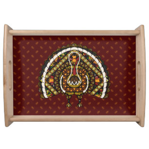 Fall Turkey Serving Tray