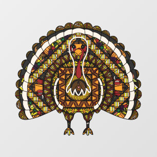 Fall Turkey Wall Decal