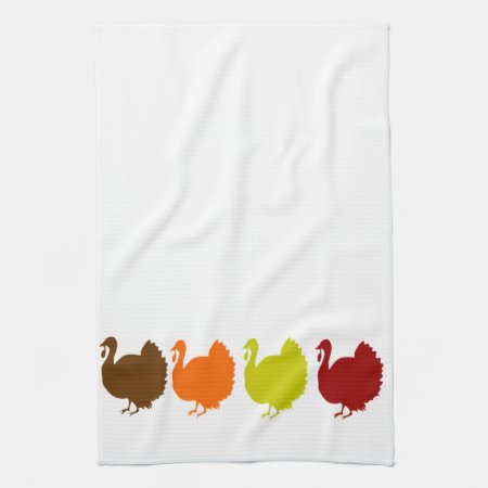 Fall Turkeys Towel