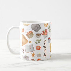 Fall Vibes Autumn Decor Thanksgiving Personalized Coffee Mug
