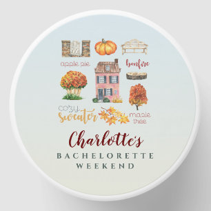 Fall Vibes Autumn Rustic Bachelorette Party Mini Candle Favors