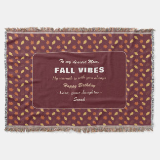 Fall Vibes, Blanket, Cozy Season, Autumn Aesthetic Throw Blanket