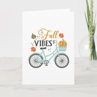 Fall Vibes By Bicycle Card