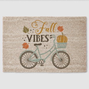 Fall Vibes By Bicycle Fiber Doormat