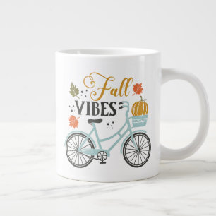 Fall Vibes By Bicycle Giant Coffee Mug