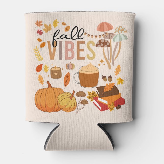 Fall Vibes Can Cooler (Front)